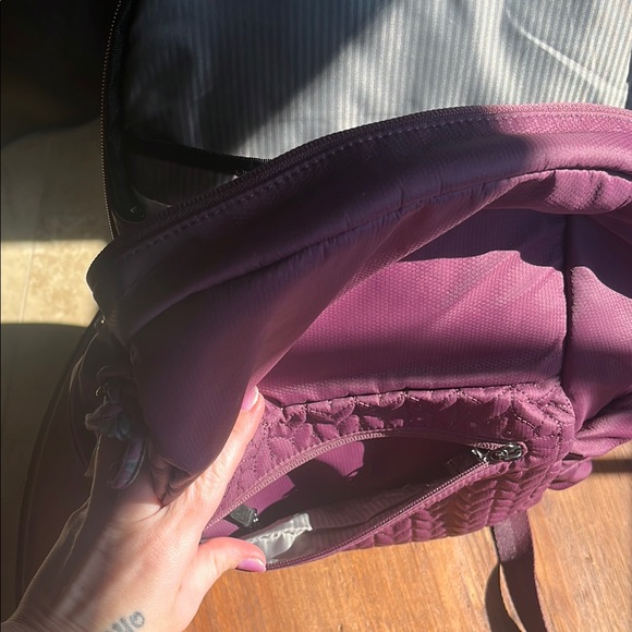 Purple Quilted Women's Bag - Picture 7 of 12